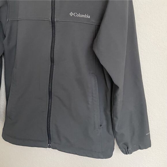 Columbia Womens Small Charcoal Ascender Softshell Jacket Zip Up Spring - Picture 4 of 10